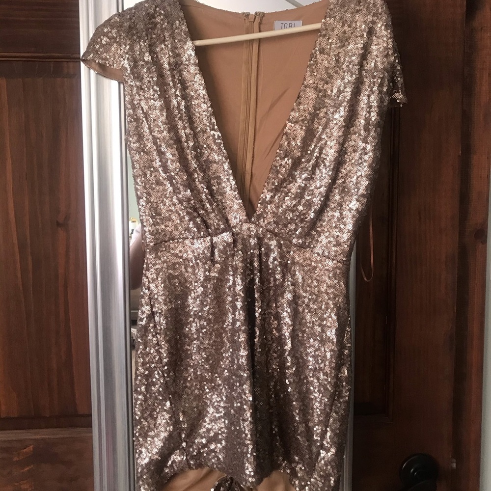 Tobi glitter romper.